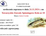 Towarzyskie zawody spinningowe koła nr 10 na jeziorze Czersk 24.11.2024 r.